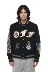 Off-white Black Regular Bomber Jacket In Black