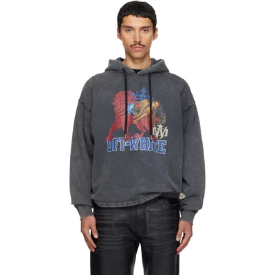 Off-white Black Royal Girl Hoodie In Gray