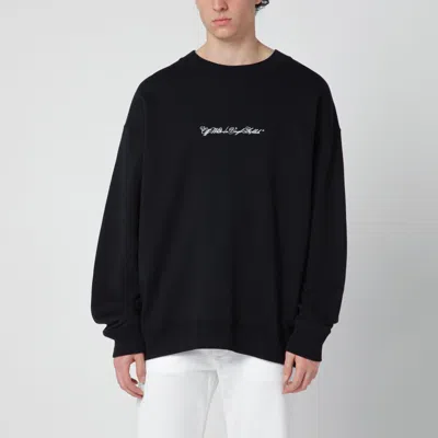 OFF-WHITE OFF-WHITE™ BLACK SCRIPT ARROW DIAGONAL SKATE SWEATSHIRT