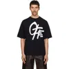 Off-white 스프레이 로고 스케이트 티셔츠 In Black