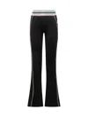 Off-white Black Slim Flat Front Pants In Black