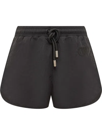 Off-white Black Solid Shorts