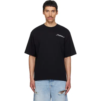 OFF-WHITE BLACK TYPE MACHINE ARROW SKATE T-SHIRT