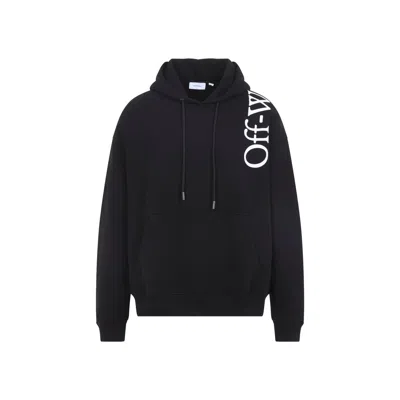 Off-white Black Vertical Bookish Skate Hoodie In Brown