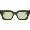 Off-white Black Virgil L Sunglasses In Pattern