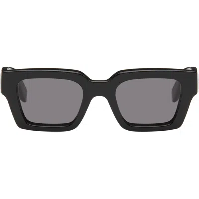Off-white Black Virgil Sunglasses In Orange