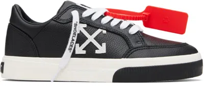 Off-white Black Vulcanized Low Calf Sneakers