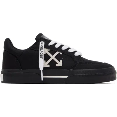 Off-white Black Vulcanized Low Canvas Sneakers