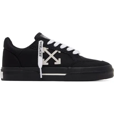 Off-white Black Vulcanized Low Canvas Sneakers