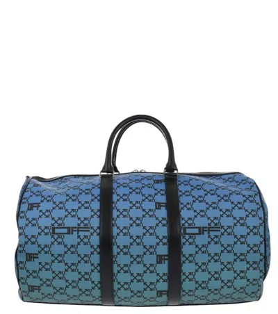 Off-white Blue Arrow Logo Large Duffle Bag
