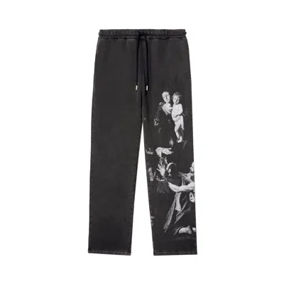 Pre-owned Off-white Blurred Mary Sweatpant 'black/white' | Men's Size L