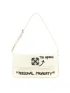 Off-white Jitney Shoulder 0.7 Quote Shoulder Bag In Yellow