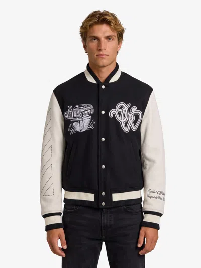 OFF-WHITE BOMBER VERSITY COLLEGE CAT OFF