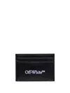 Off-white Bookish Mini Card Case In Black