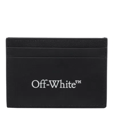 Off-white Bookish Cards Holder In Black