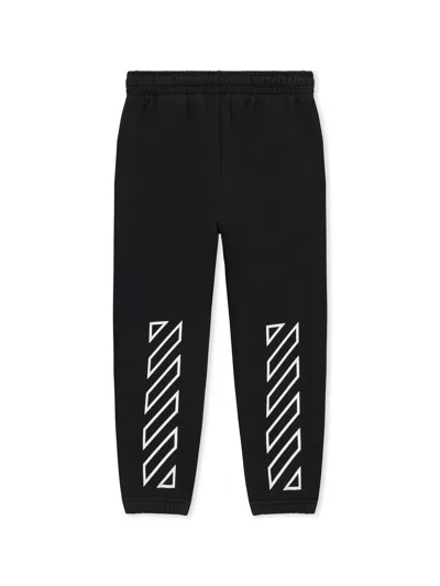 Off-white Bookish Diagonal Sweatpants In Black