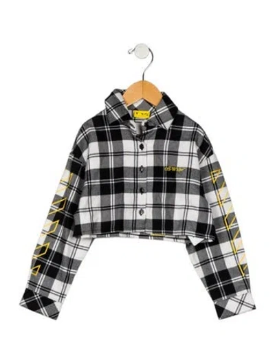 Pre-owned Off-white Babies' Bookish Diagonal Flannel W/tags In Black