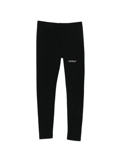 Off-white Kids' Bookish Legging In Black