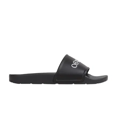 Pre-owned Off-white Bookish Logo Slide 'black' | Men's Size 40
