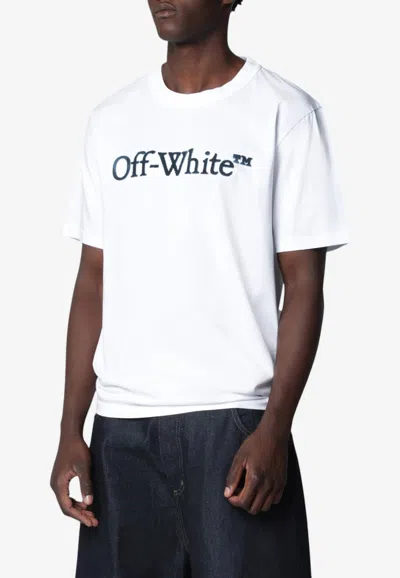 Off-white Bookish Big Regular Short Sleeve T-shirt For Men In Black