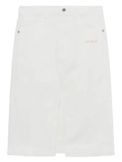 Off-white Bookish Skirt In White