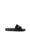 Off-white Bookish Open Toe Slip-on Slides In Black