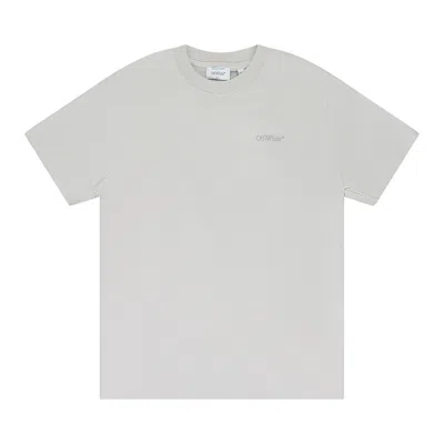 Pre-owned Off-white Bookish Slim Short-sleeve Tee 'light Stone/anthracite' | Grey | Men's Size Xl In Gray