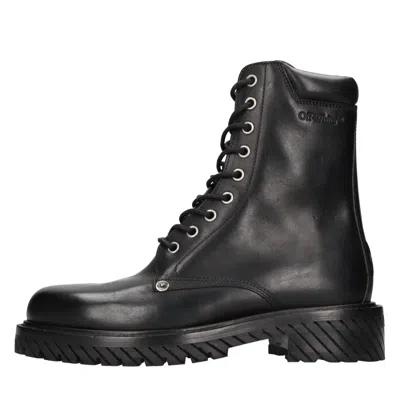 Off-white Boots In Nero Neri E Grigi