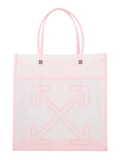 Off-white Borsa Tote "market" In Pink