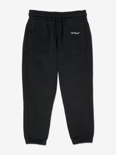 Off-white Babies'  Boys Bookish Diag Joggers In Black