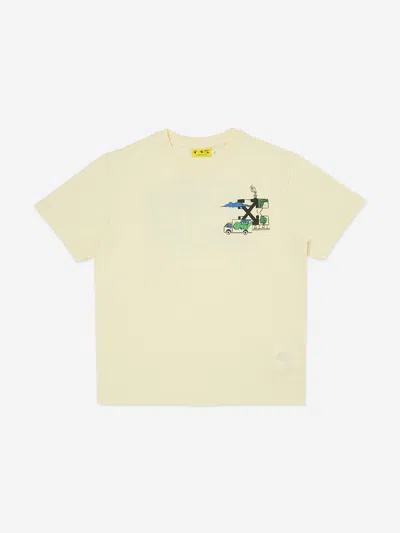 Off-white Babies'  Boys Graffiti T-shirt In Yellow