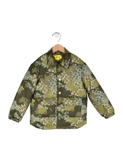 Pre-owned Off-white Babies' Boys Jacket In Green