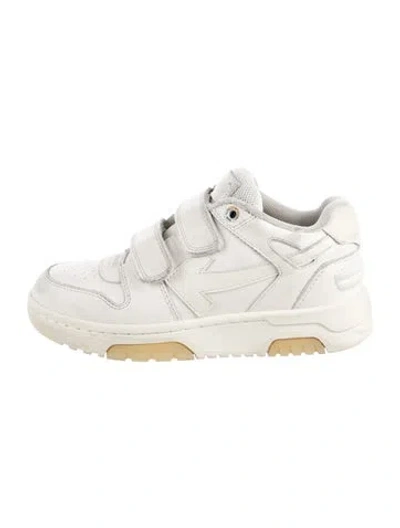 Pre-owned Off-white Babies' Boys Leather Low Top Sneakers In White