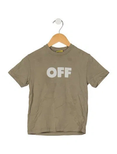 Pre-owned Off-white Babies' Boys' Logo T-shirt In Neutrals