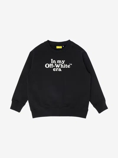 Off-white Kids'  Boys Ow Multilogo Sweatshirt In Black