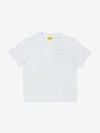 Off-white Boys Scribble Diag T-shirt In White
