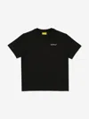 Off-white Boys Scribble Diag T-shirt In Black