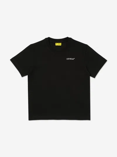 Off-white Babies'  Boys Scribble Diag T-shirt In Black