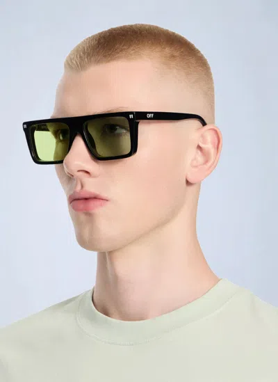 Off-white Bridgeport Green Lens Sunglasses In Multicolor
