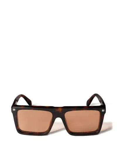 Off-white Bridgeport Orange Lens Sunglasses In Brown