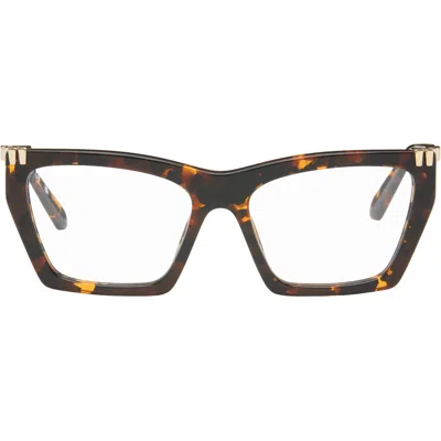 Off-white Brown & Gold Style 5037 Glasses In Neutral
