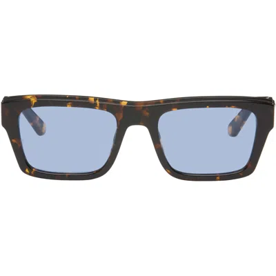 Off-white Brown Flint Sunglasses In Blue