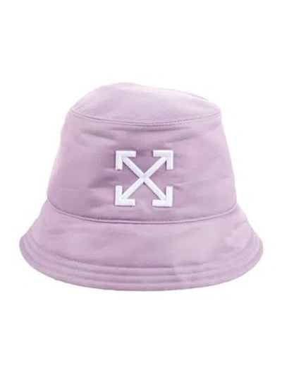 Pre-owned Off-white Bucket Hat In Purple