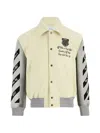 Off-white Buttoned Shirt Jacket In Brown