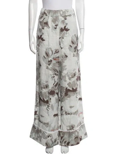 Pre-owned Off-white Camouflage Print Wide Leg Pants In Grey