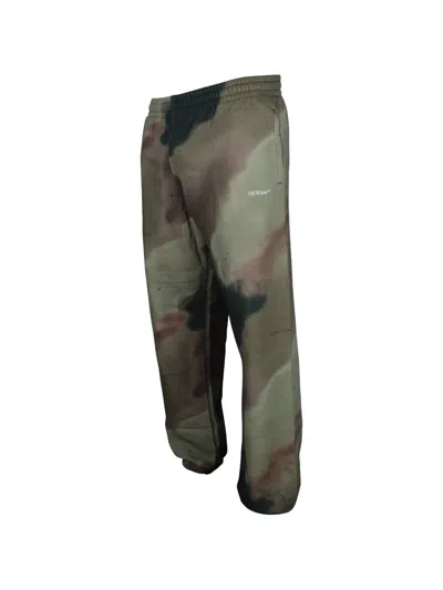 Off-white Camouflage-print Track Pants In Green