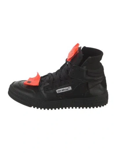 Pre-owned Off-white Canvas Athletic Sneakers In Black