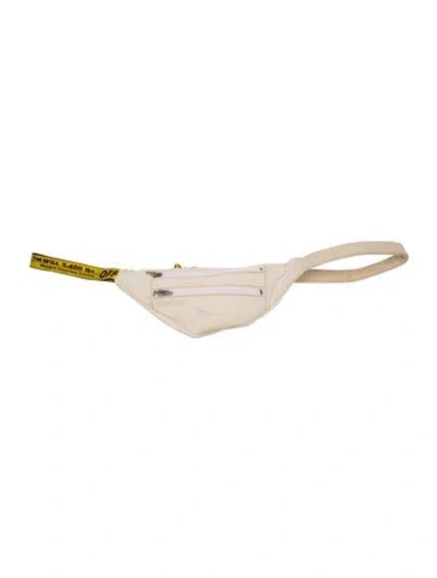 Pre-owned Off-white Canvas Belt Bag In Neutrals