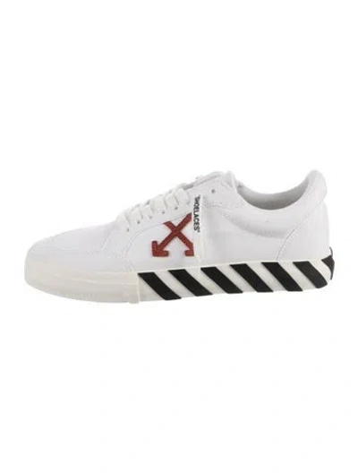 Pre-owned Off-white Canvas Graphic Print Sneakers In Black/neutrals