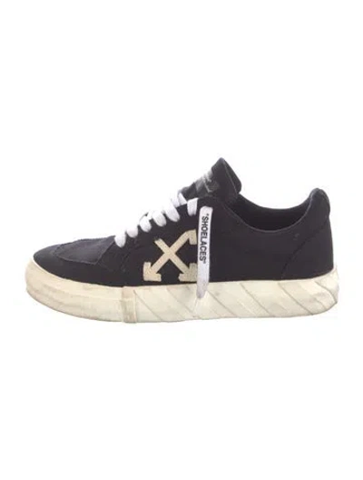 Pre-owned Off-white Canvas Sneakers In Blue